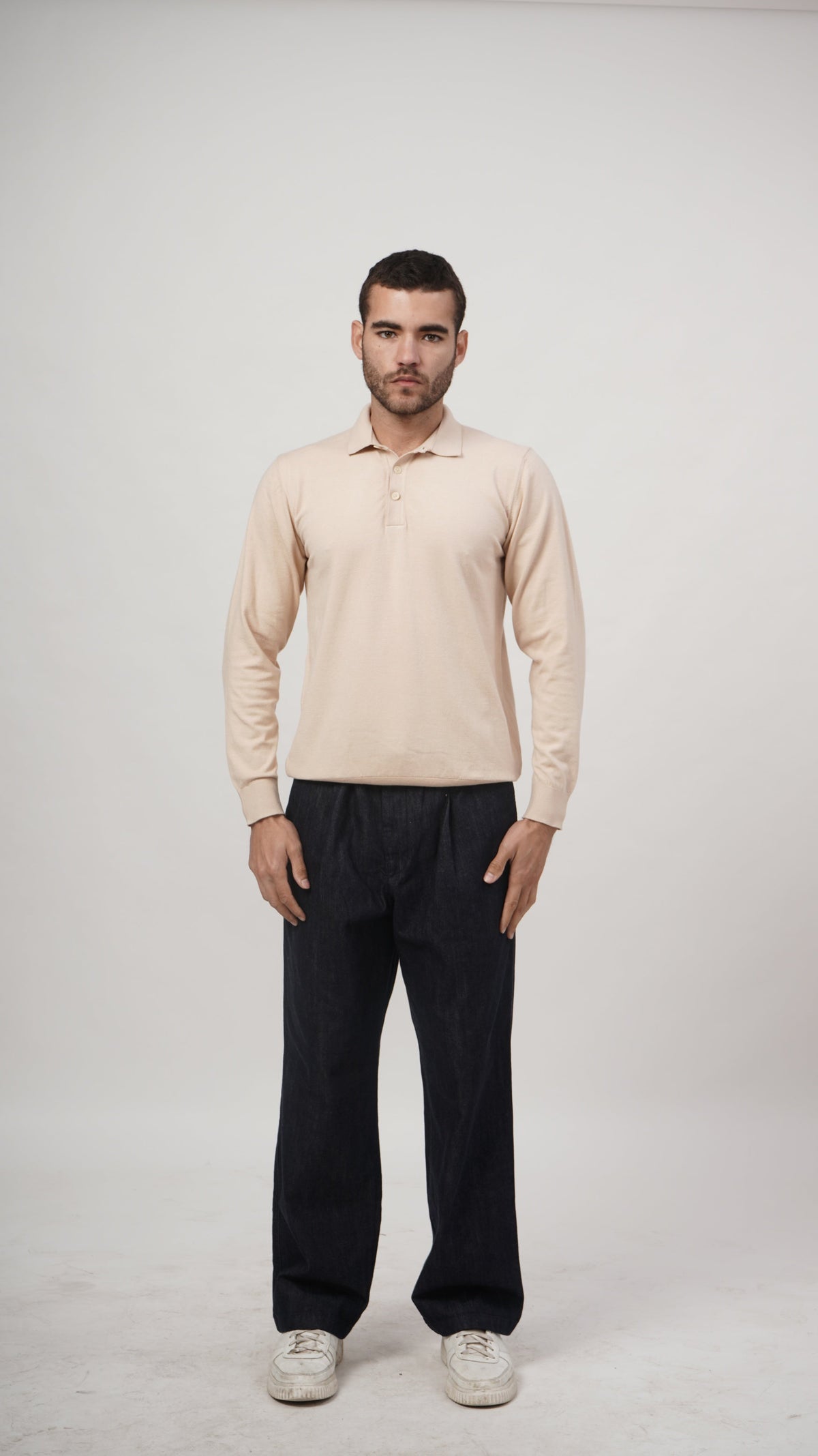 Vislon Long Sleeve Tee - Cream