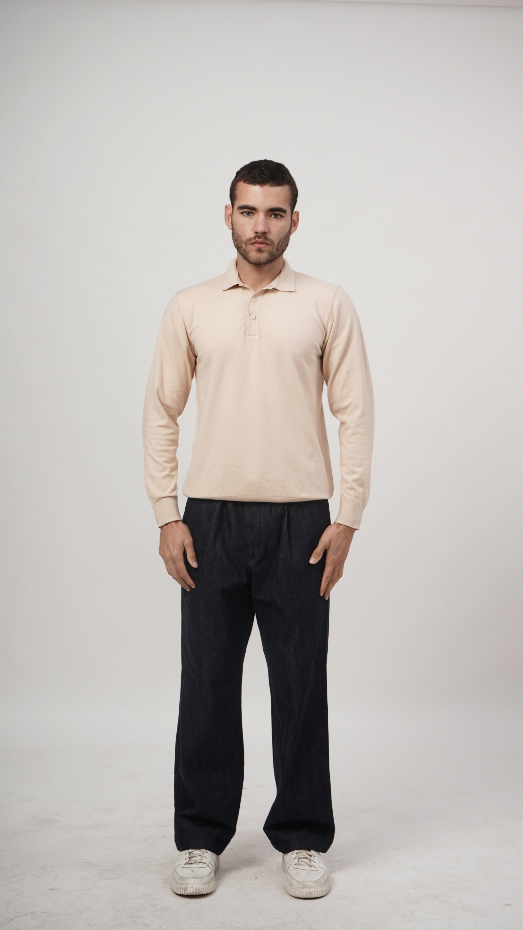 Vislon Long Sleeve Tee - Cream