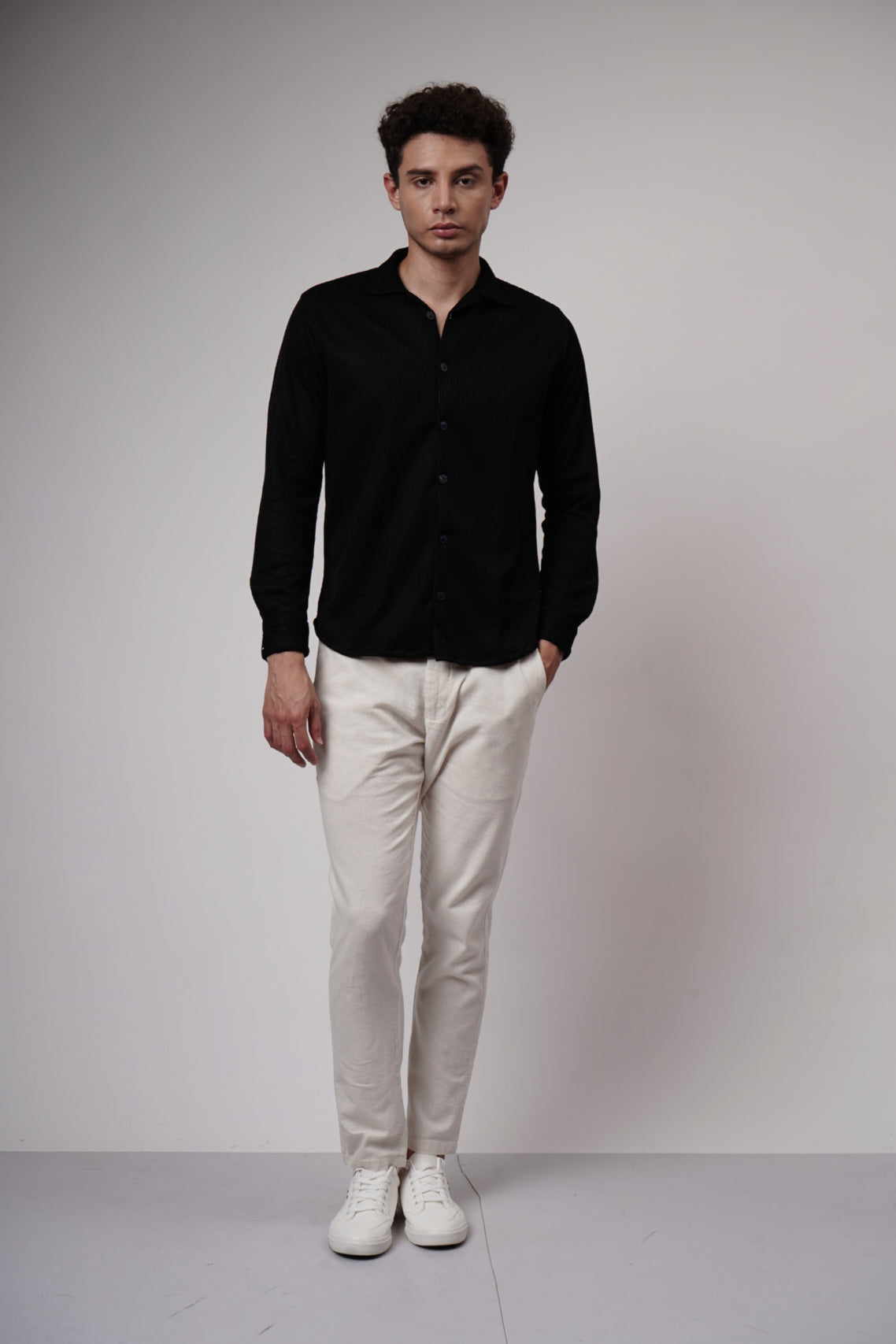 Satin Black Shirt