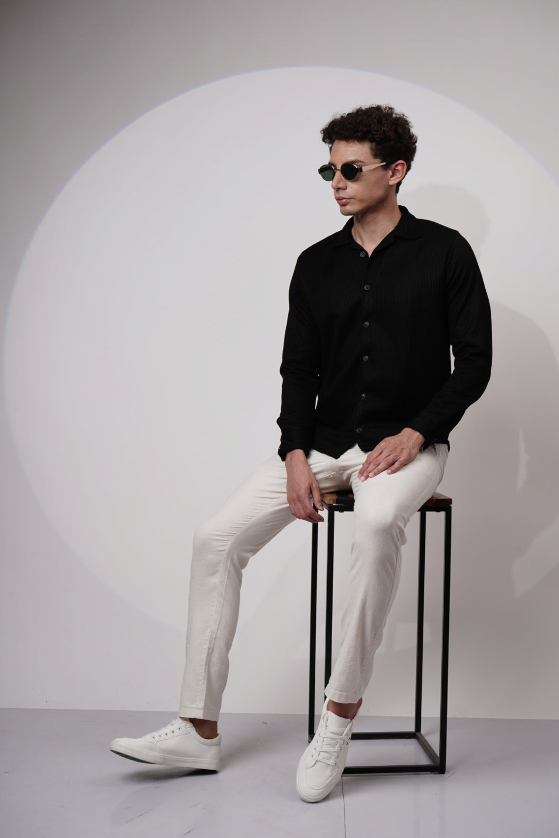 Satin Black Shirt