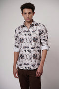RUSTIC FLORAL SHIRT - CREAM