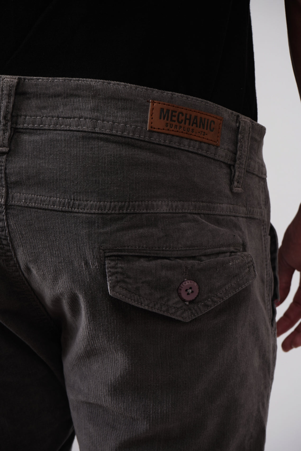 CORDUROY CARGO  - GREY